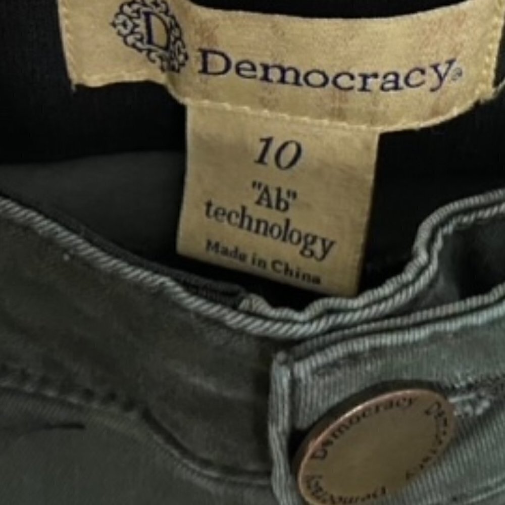 Democracy AB Technology Camo Zipper Pocket Skinny Jeans 10 - Picture 2 of 4